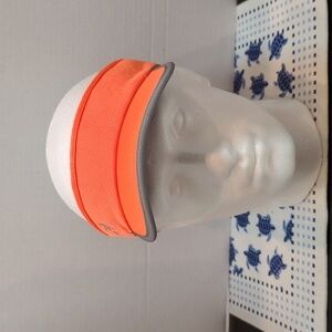 Head sweats Women's Bright Orange Visor w/Elastic Back One Size - FLAW